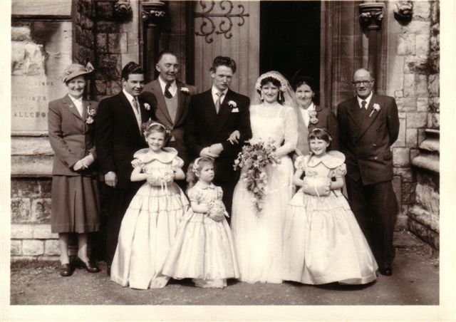 Marie Davis wedding to Ray Sowter 1955